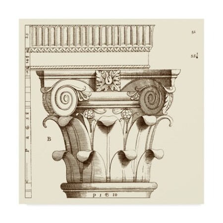 Trademark Fine Art Vision Studio 'Corinthian Detail I' Canvas Art, 24x24 WAG03614-C2424GG